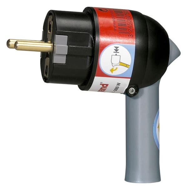 Elkontakt - LEGRAND - Hane - 2P+E - Svart - 10/16 A