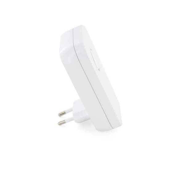 Trådlös plug-in klocka - CHACON - Räckvidd 120m - 38 melodier - Justerbar volym - Nätadapter