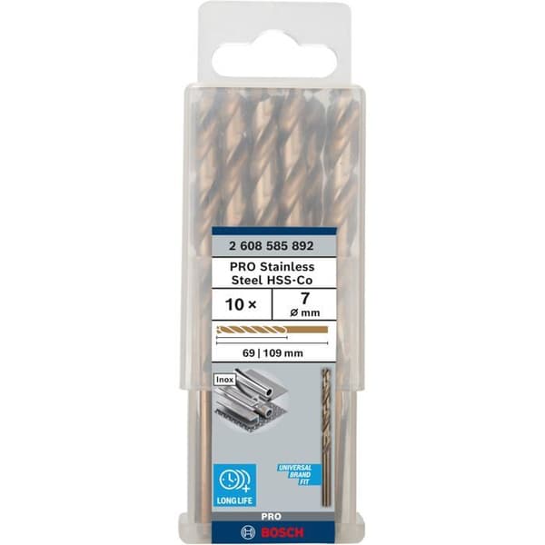 Bosch HSS-Co markborr, DIN 338 7 x 69 x 109 mm
