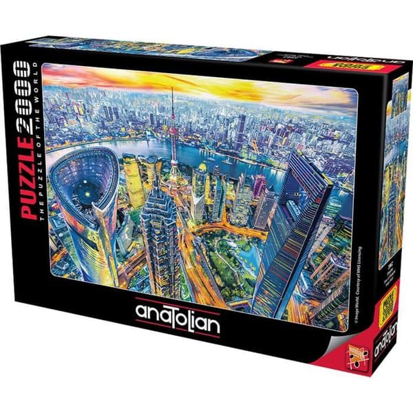 Pussel 2000 bitar: Utsikt över Shanghai