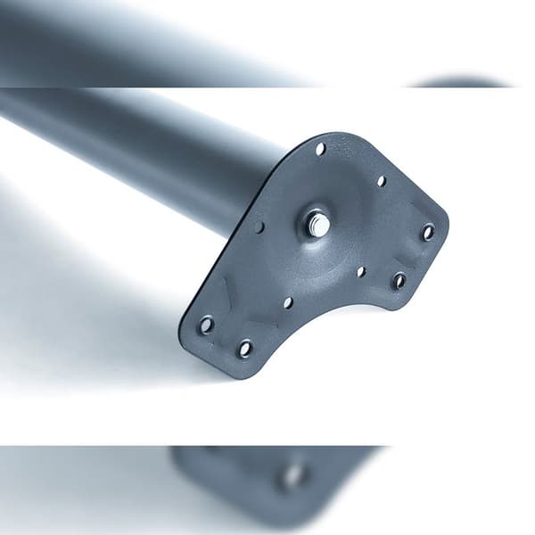 Emuca Bordsben, diameter 60mm, H 870mm, Stål, satinnickel