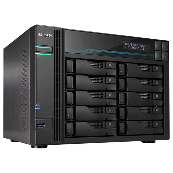 NAS-server - ASUSTOR - AS6510T - 10 fack - 8 GB DDR4 - Intel Atom C3538