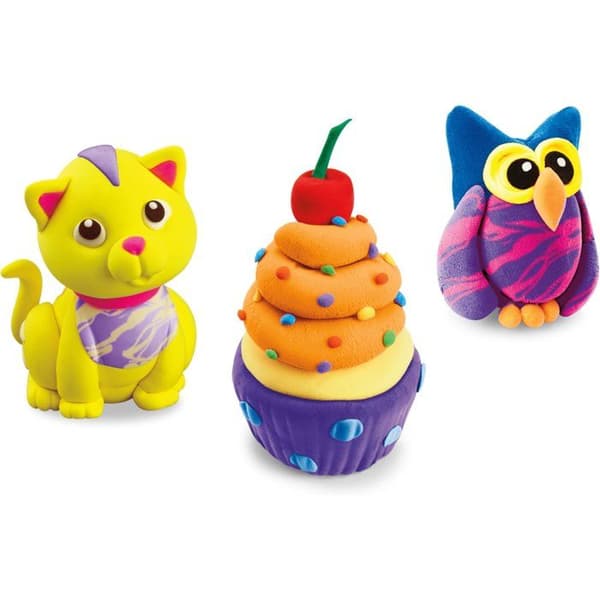 LEXIBOOK CRAZART - Set med olika elastiska texturer att forma