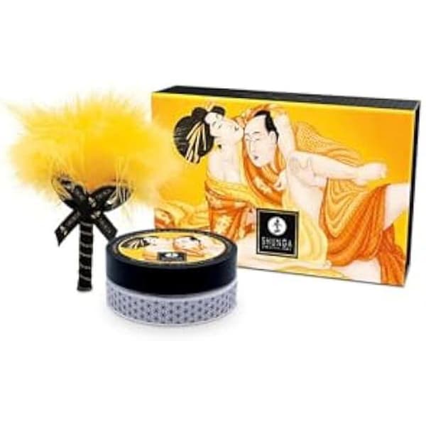 Massagepulver - SHUNGA - Ljuvlig Mango - Utan Socker - 75g - Ideal för Torrmassage