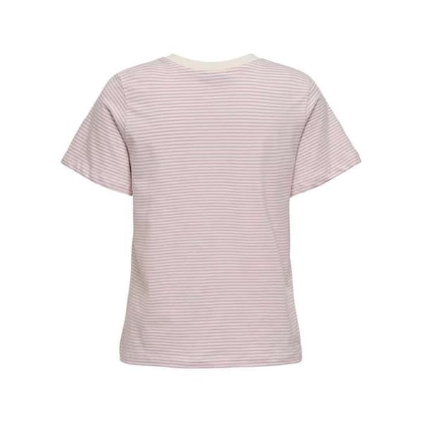 Randig bomull T-shirt