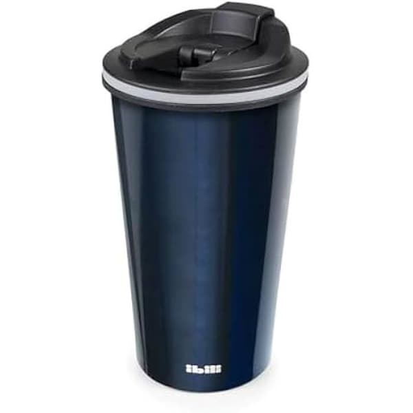 Isolerad mugg - IBILI - 758341B - Silver - Håller temperaturen - Unisex