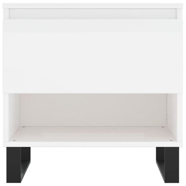 vidaXL Soffbord 2 st Blank vit 50x46x50cm Konstruerat trä 830929