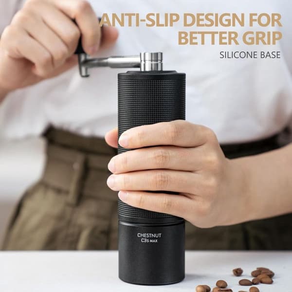 Timemore Chestnut C3S MAX manuell kaffekvarn - konisk malning, svart
