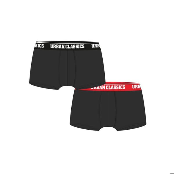 Boxers - Urban Classics - 2-pack - Svart och Grå - Stretchig Bomull - Optimal Komfort