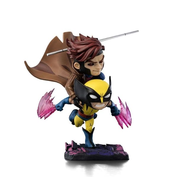 Iron Studios - X-Men 97 - Mini Co. Figur Gambit och Wolverine 23 cm