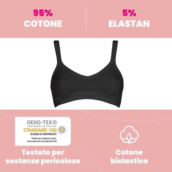 Bh - COTONELLA - GD065-2n - Top i bomull - 95% bomull 5% elastan - Svart