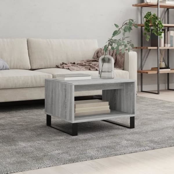 vidaXL Sonoma Soffbord Grå 60x50x40 cm Konstruerat trä 829266