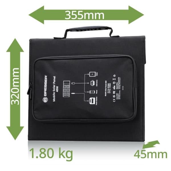 Mobil solpanel med USB-port - 40w