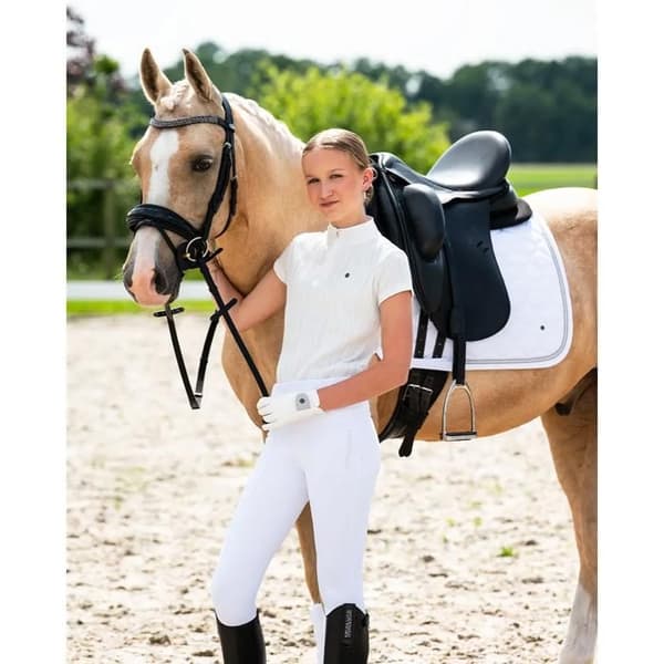 Ridsport polo för flickor QHP Kynlee