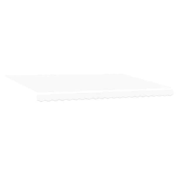vidaXL Ersättningsduk för markis Vit 5 x 3 m Polyester 42000578