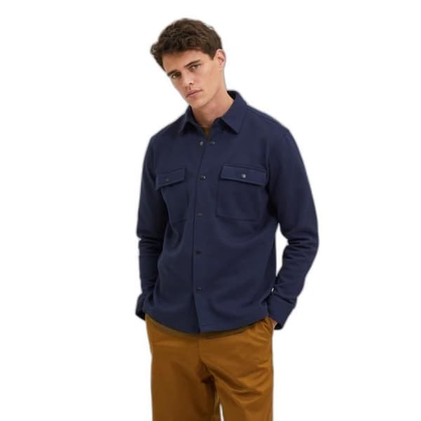Overshirt Selected Jackie - marinblå blazer - M