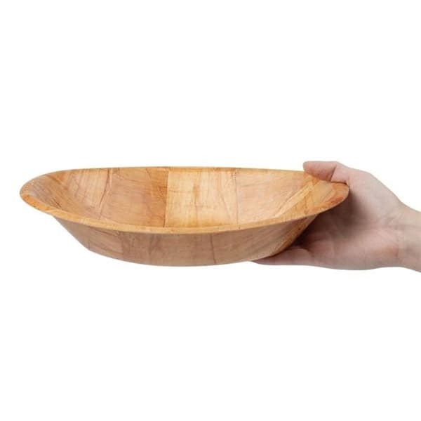 Stor oval skål i trä
