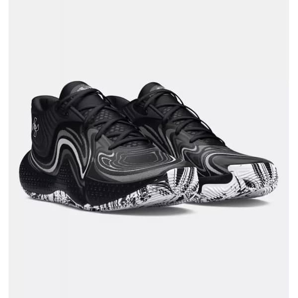 Basketbollskor - UNDER ARMOUR - Spawn 6 Mid - Svart - Mid-cut - Micro G sula
