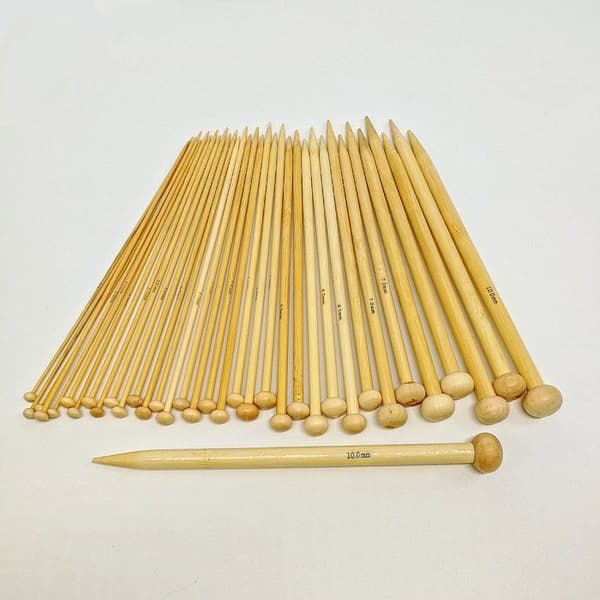 Chsyoo - SYOO - Set med stickor i bambu, 36 delar, 18 storlekar, 2.0mm - 10.0mm