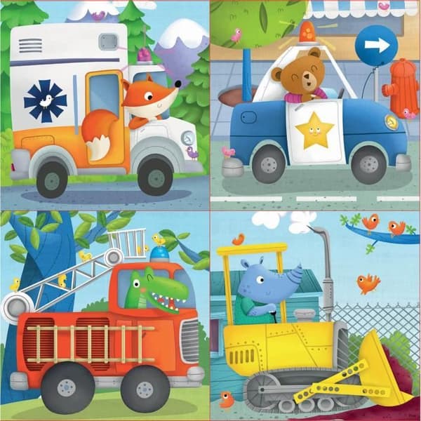 Wild Animals Progressive Puzzle - EDUCA - Mindre än 100 bitar - För barn