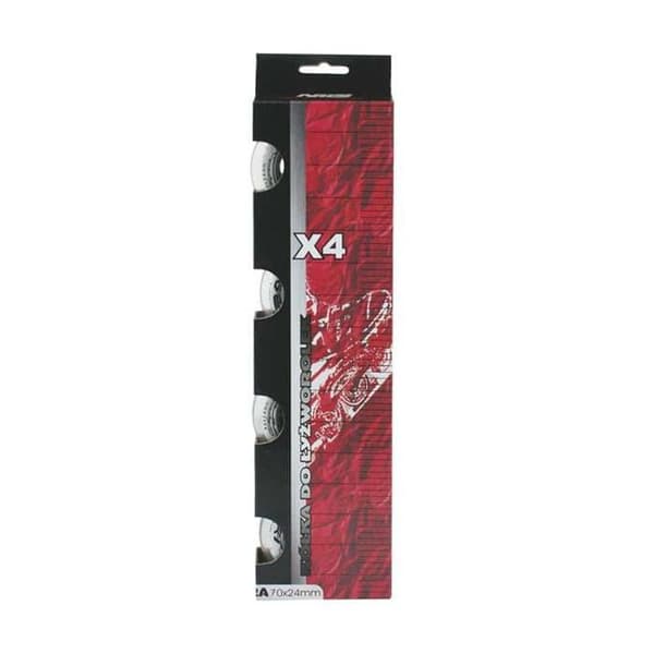 Polyuretan skatehjul - Nils Extreme - Transparenta - 70x24 mm - 82A - 4-pack