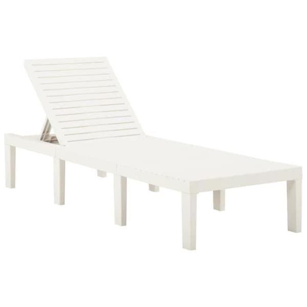 vidaXL Lounge Chair Plast Vit