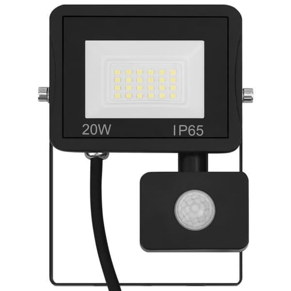 vidaXL LED-projektor med sensor 20 W Varmvit