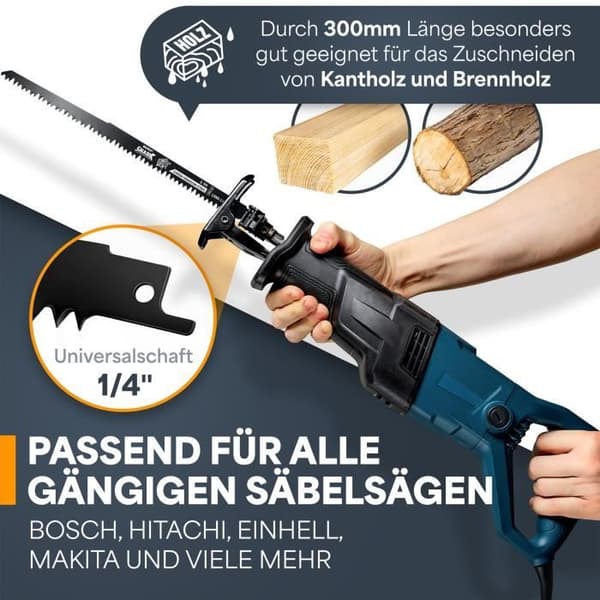 Sågblädder för trä 300mm - acceptabelt