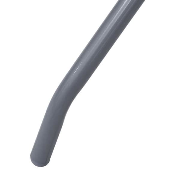 Trädgårdsbord - VIDAXL - Ljusgrått - 80 cm - Stål och glas