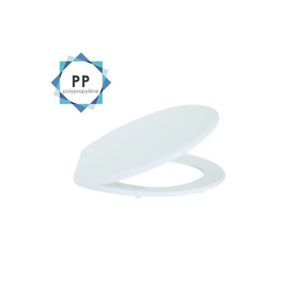 Toalettsits - MSV - Vit PP - Polypropen - 46x37x3,5cm - Badrumstillbehör - Universal
