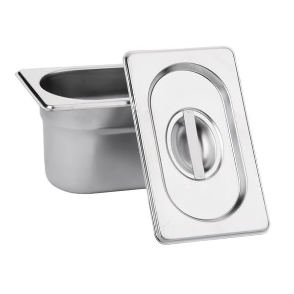 Rostfritt stål Gastrobehållare lock GN 1/4 - Vogue