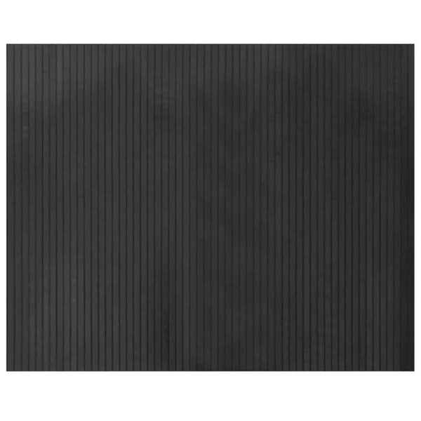 vidaXL Rektangulär matta grå 80x100 cm bambu 376772