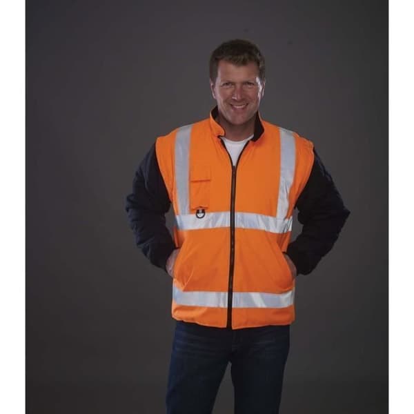 Yoko Class 2 7-in-1 Hi-Vis Work Parka - Orange - M