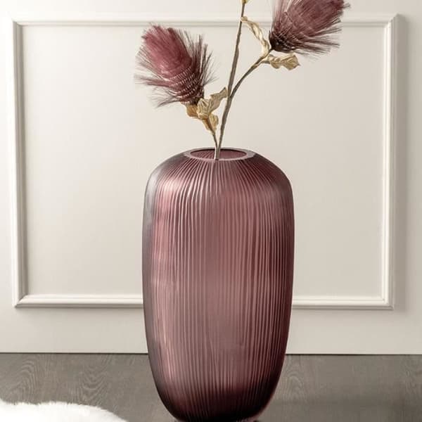 Vas - LEONARDO - Bellagio - 50 cm - Färg Berry - Glas - Modern Design