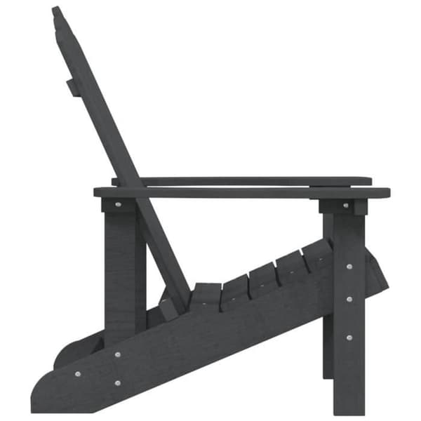 vidaXL Garden Adirondack Stol HDPE antracit