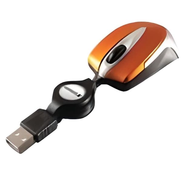 VERBATIM Mini Wired Resemus - Optisk - 2 knappar - PC - Orange