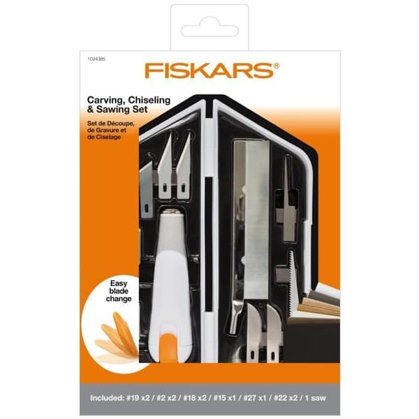 FISKARS och kapning, gravering och mejsling