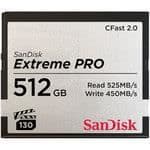 Extreme Pro CompactFlash CFast 2.0 512 GB minneskort - SANDISK - VPG-130
