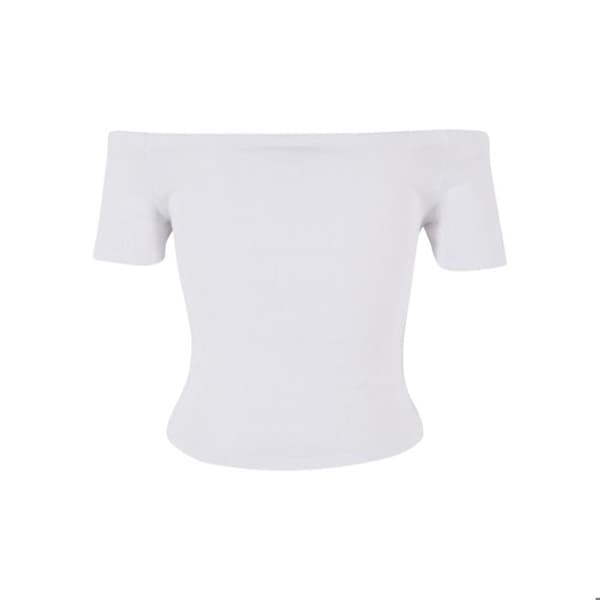 Off Shoulder T-shirt för kvinnor Urban Classics Organic