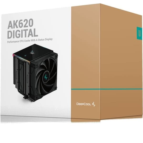 Deepcool - AK620 Digital (Svart) - CPU-kylare - 2x120mm