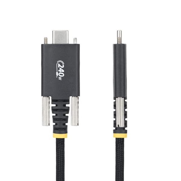StarTech.com USB-C laddningskabel 2m 240W PD EPR Silikon Nylon flätad Svart
