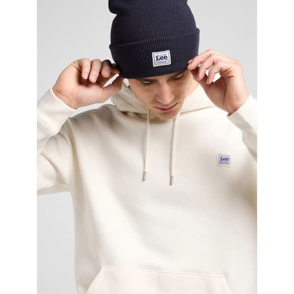 Blå ribbad Lee Bonnet Rivet Navy - uppvikt fåll Workwear