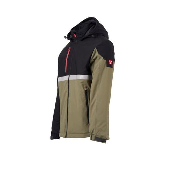 Vattentät jacka Payper Wear Wise Lite Pad - militärgrön/svart