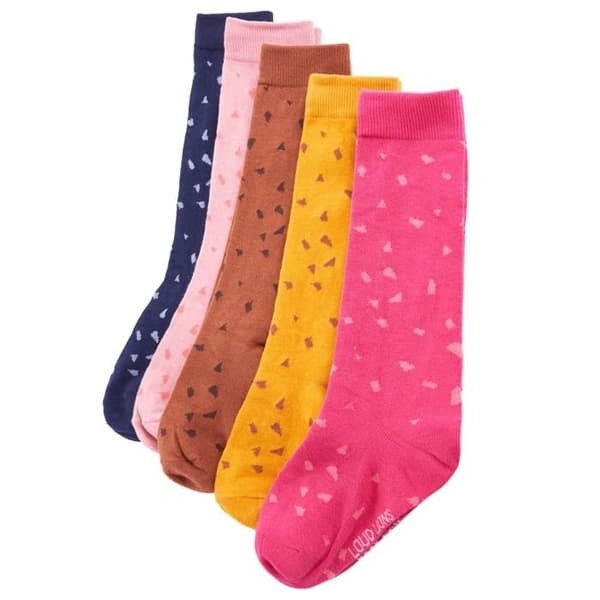 Barnstrumpor - vidaXL - x5 - Ljusrosa - 75% bomull - Elastisk storlek