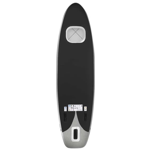 vidaXL Uppblåsbart SUP Board Set Svart 330x76x10 cm