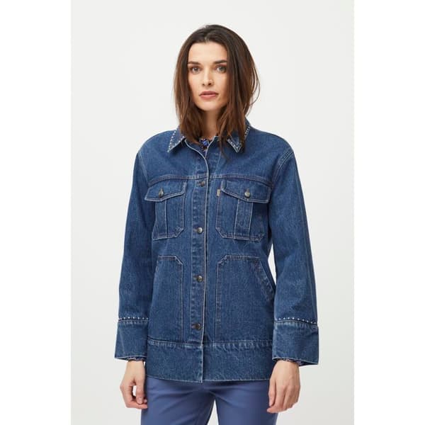 Jeansjacka dam Pulz Jeans Rina