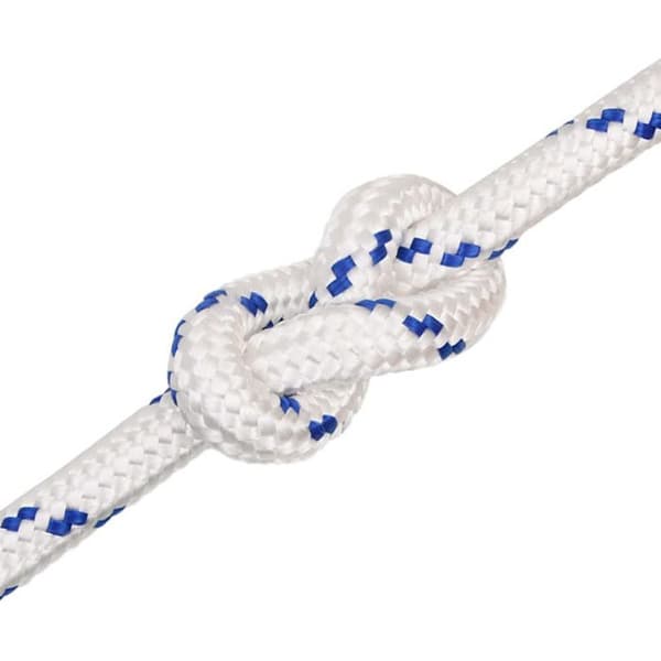 152314 vidaXL Båtline Vit 20 mm 25 m Polypropylen