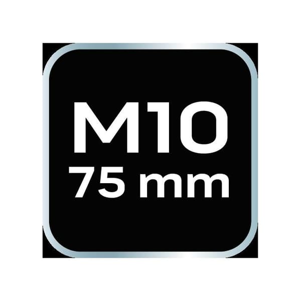 Pointe cannelée M10 x 75 mm, S2 x 2 st.