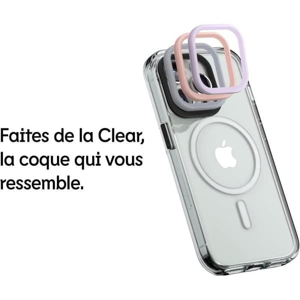 Coque - RhinoShield - iPhone 14 Pro Max - Magsafe - Hög Transparens - Svart