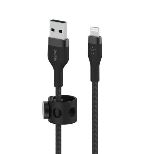 USB-kabel - BELKIN - CAA010BT1MBK - 1m - MFI Certifierad - Svart
